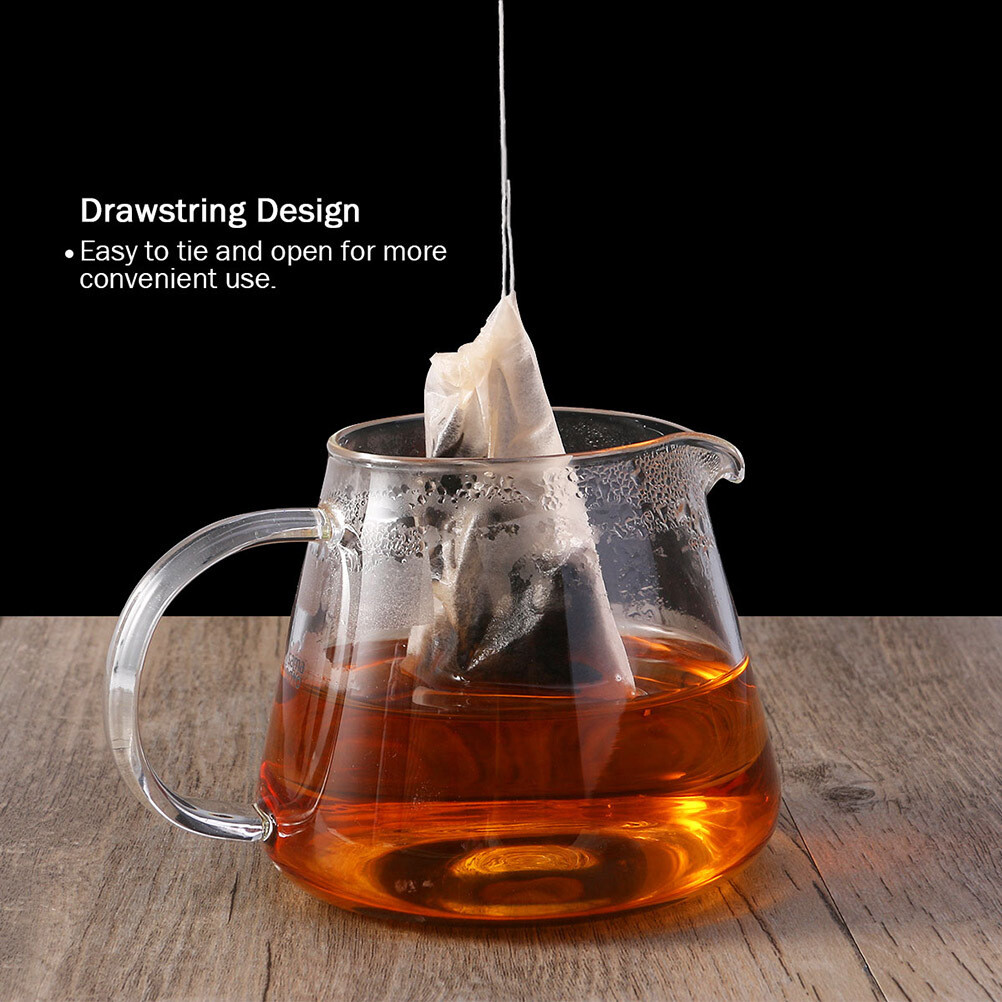 loose tea filter bags food strainer bag Drawstring Tea Bag Filter Portable Paper