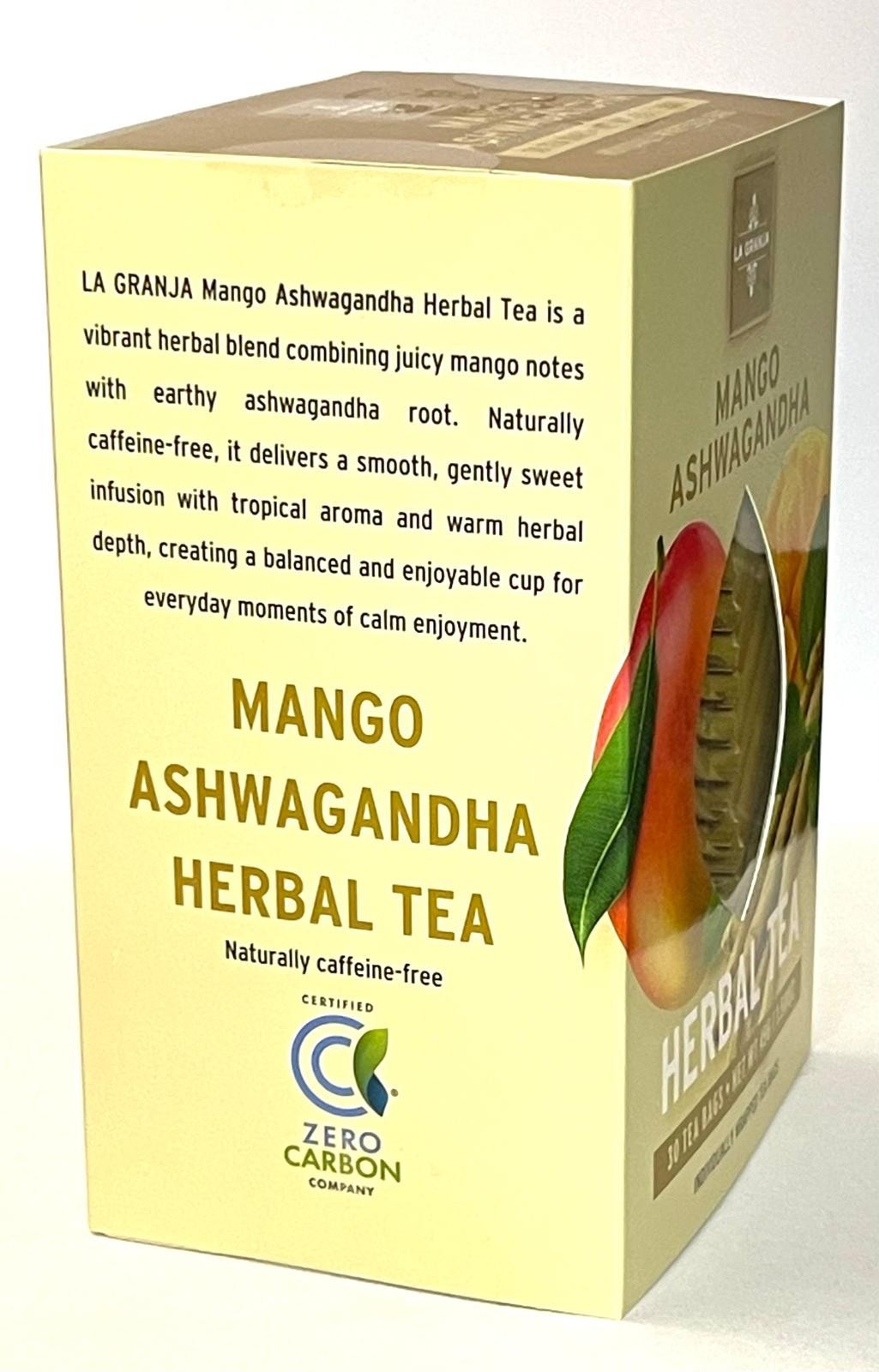 Ashwagandha Root Tea – Herbals Pure Herbal Tea (25 Count) Mango Flavor -exp 2026
