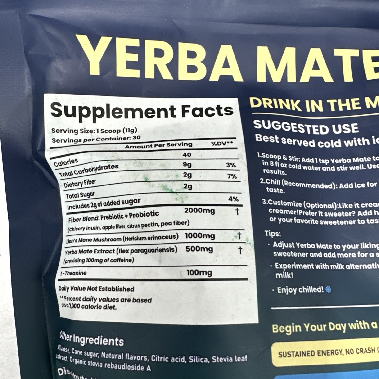2X Yerba Mate Instant Tea Powder, Super Yerba MateTea Natural Energy & Gut H…