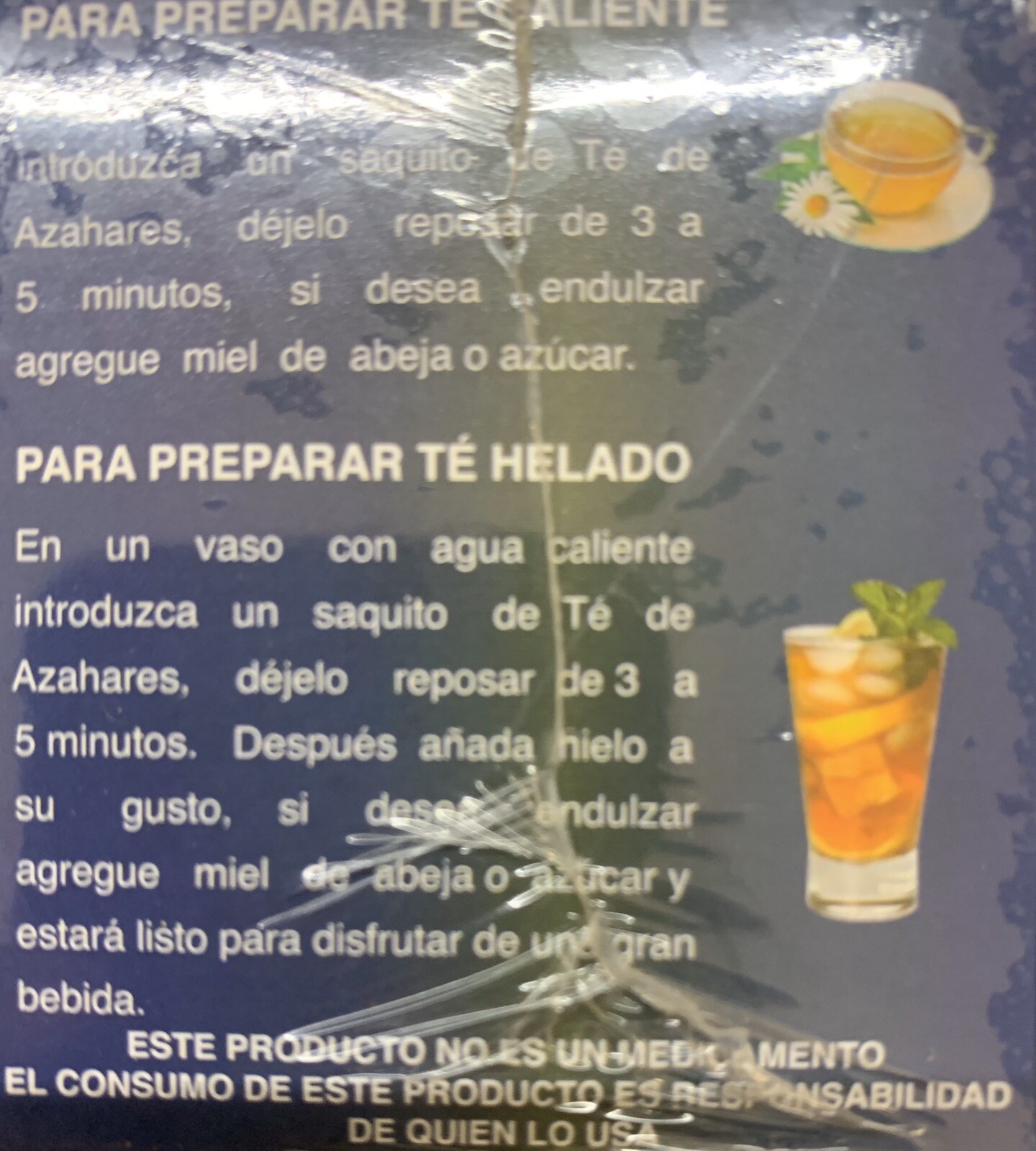 Te 7 Azahares Tila Pasiflora Azahar Valeriana Escamonea Toronjil 50 Tea Bags 2pk