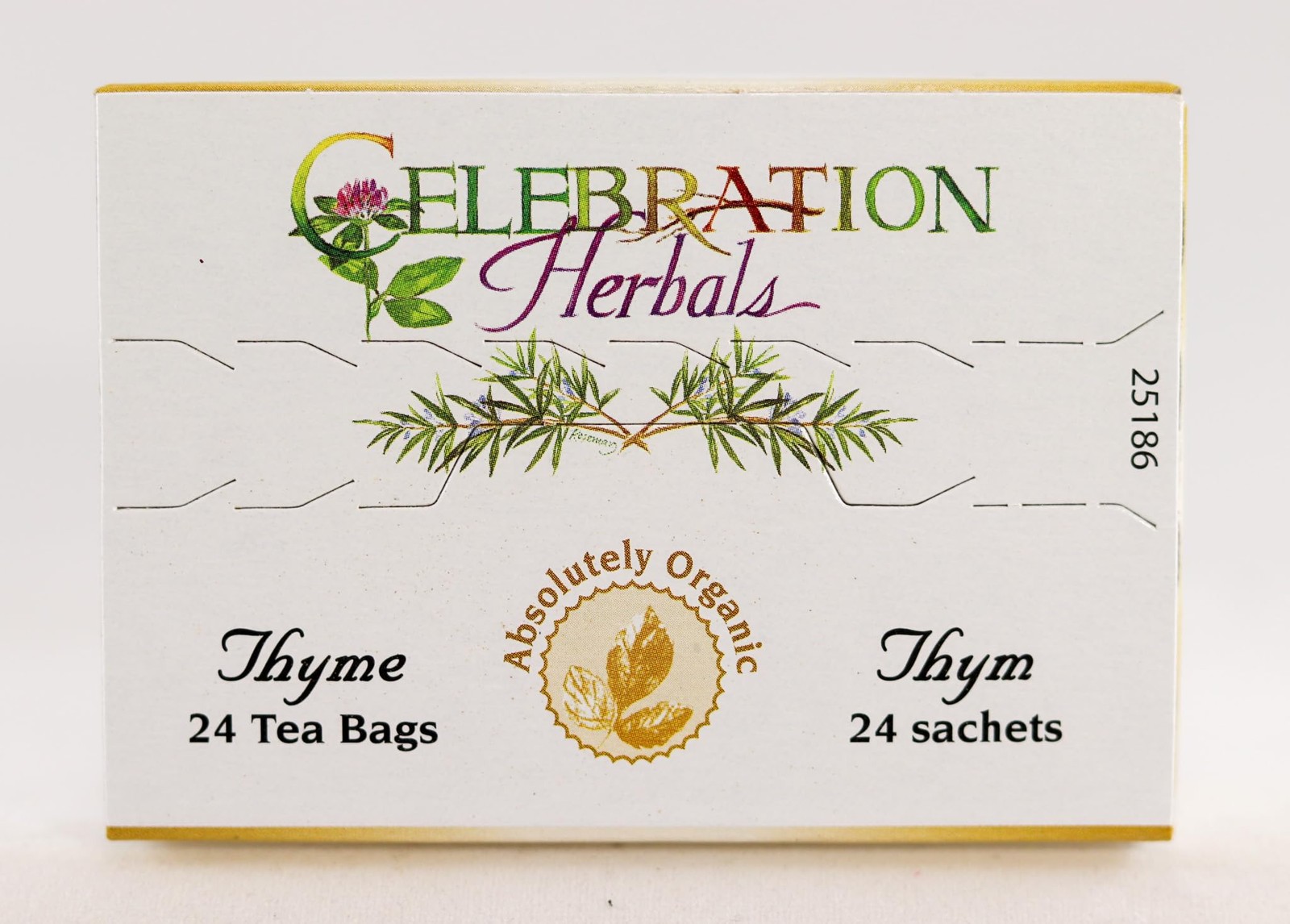 CELEBRATION HERBALS Thyme Leaf Tea Organic 24 Bag, 0.02 Pound