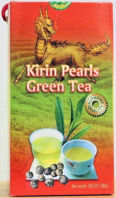 KIRIN PEARLS GREEN TEA- Supreme Quality (300g, 10.6oz) New In Box
