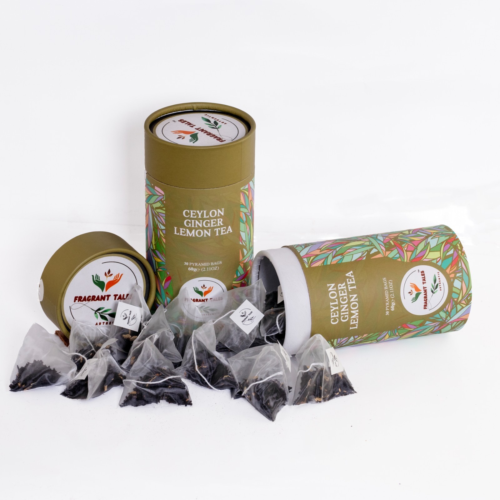 Premium Ceylon Black Tea (European Blend) | Subtle Ginger Lemon Infusion | 60g