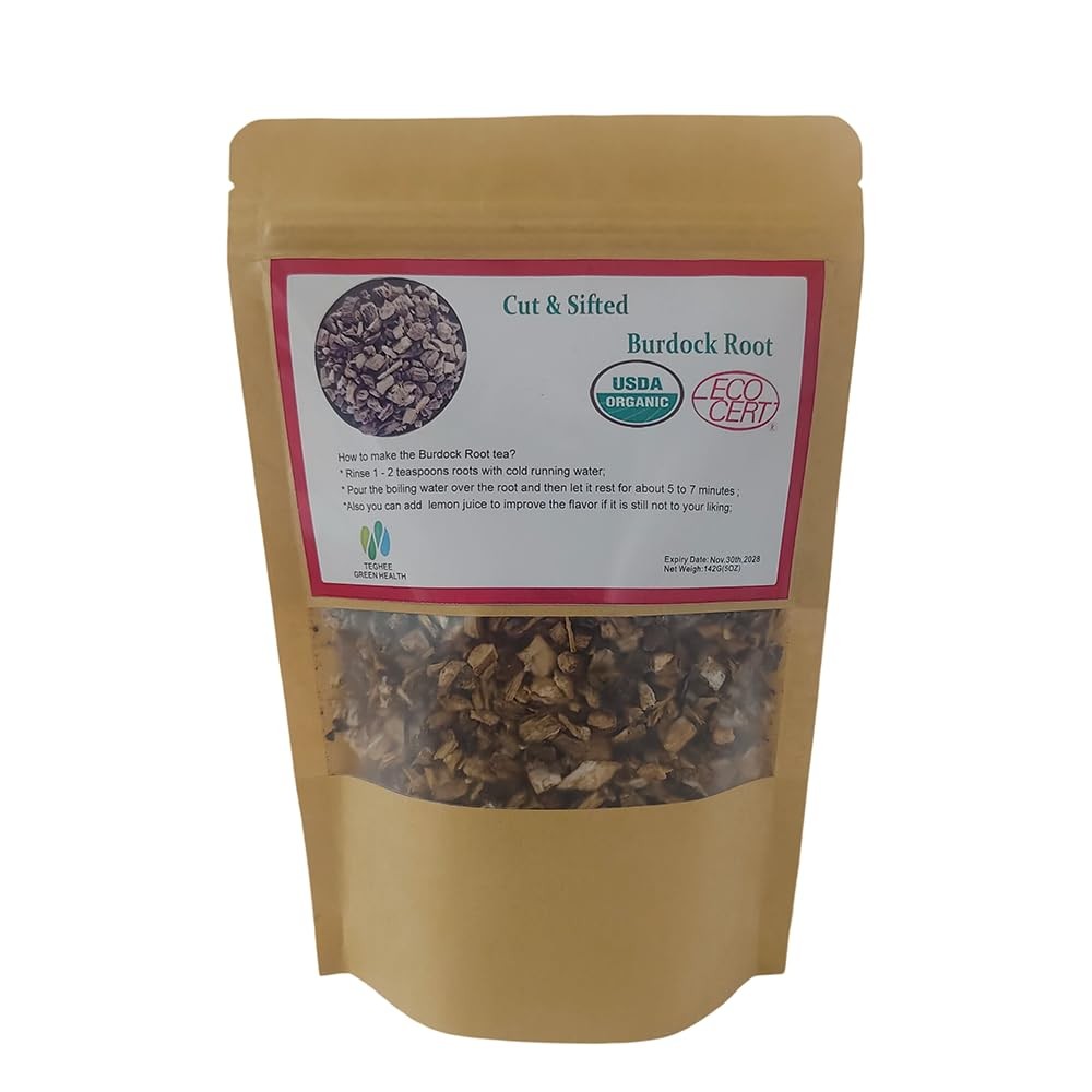 Cut & Sifted Organic Burdock Root Tea Caffeine Free 5 Ounces Herbal Ingredie…
