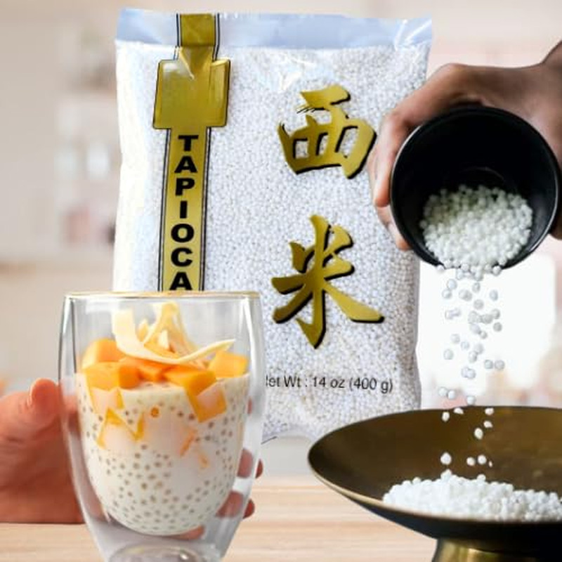 Small Tapioca Pearls (Mini Sago Balls / 小珍珠 / Sagu Bola/ Bột Báng) from Cassava
