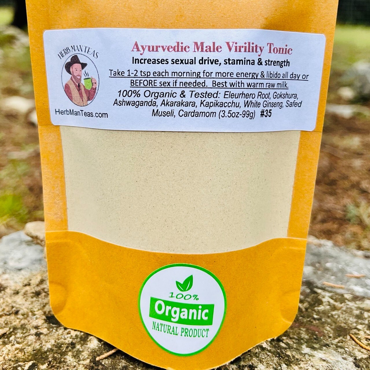 Male Virility Tonic with Ginseng, Increases sexual drive, stamina & strength