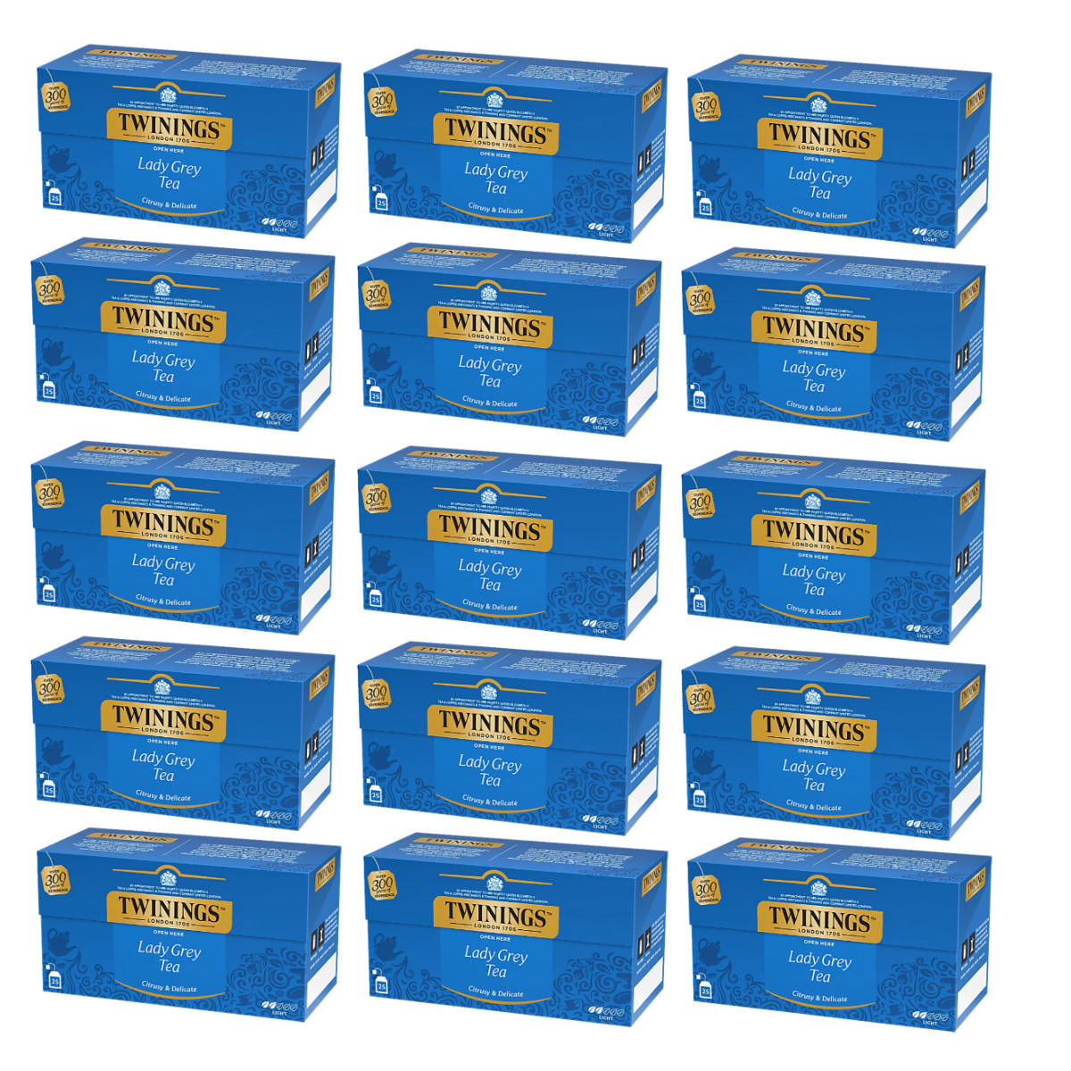 1/2/5/10/15x Twinings Lady Grey Black Tea 25 Bags Citrus