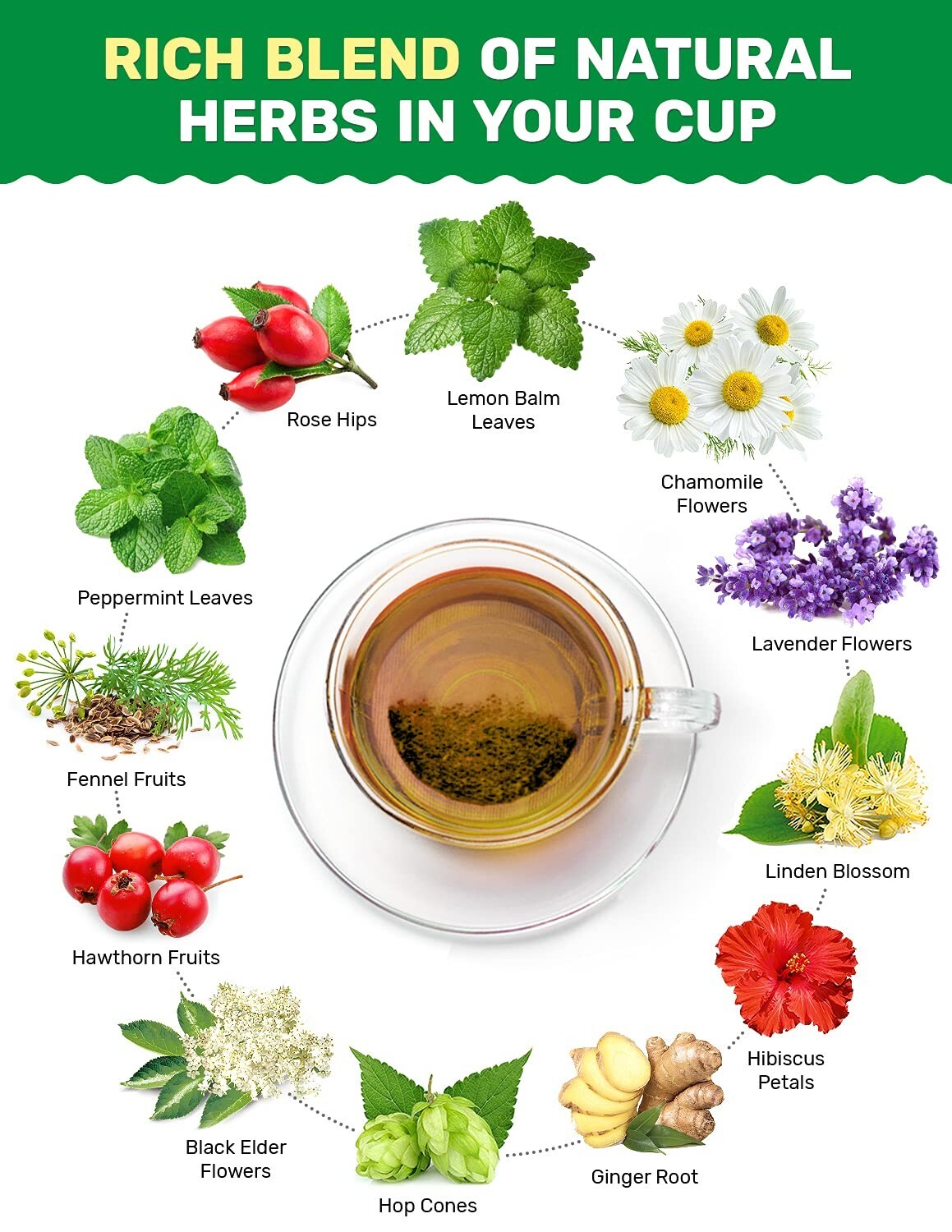 Set of 3 Herbal Teas, Tea Bulk, non-gmo, USA seller, free shipping, 0 sugar