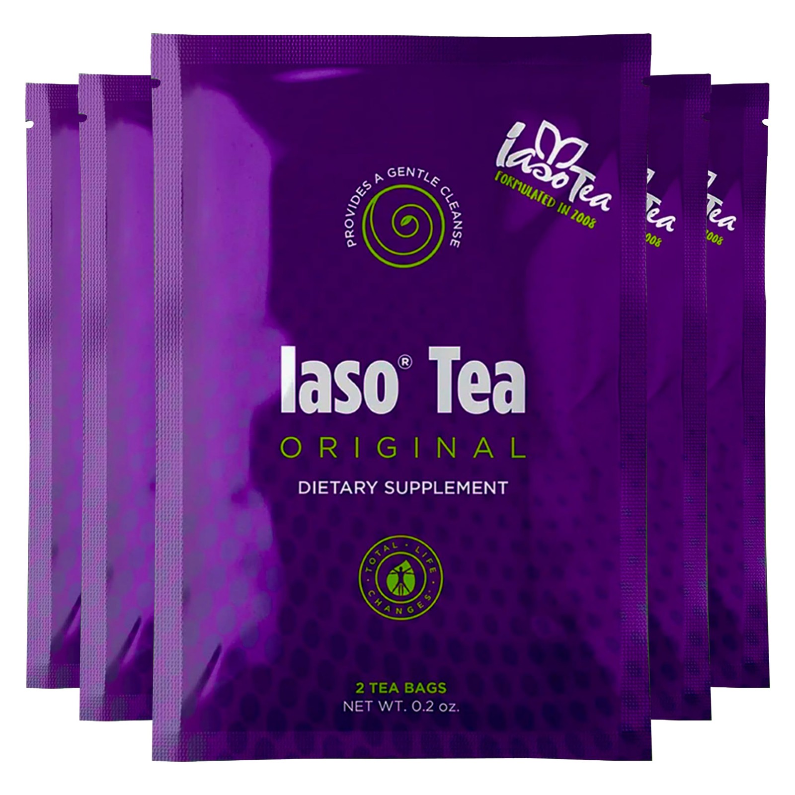 Iaso Brewed Tea Original 5 Pack 10 Sachets TLC Cleansing Drink Formula