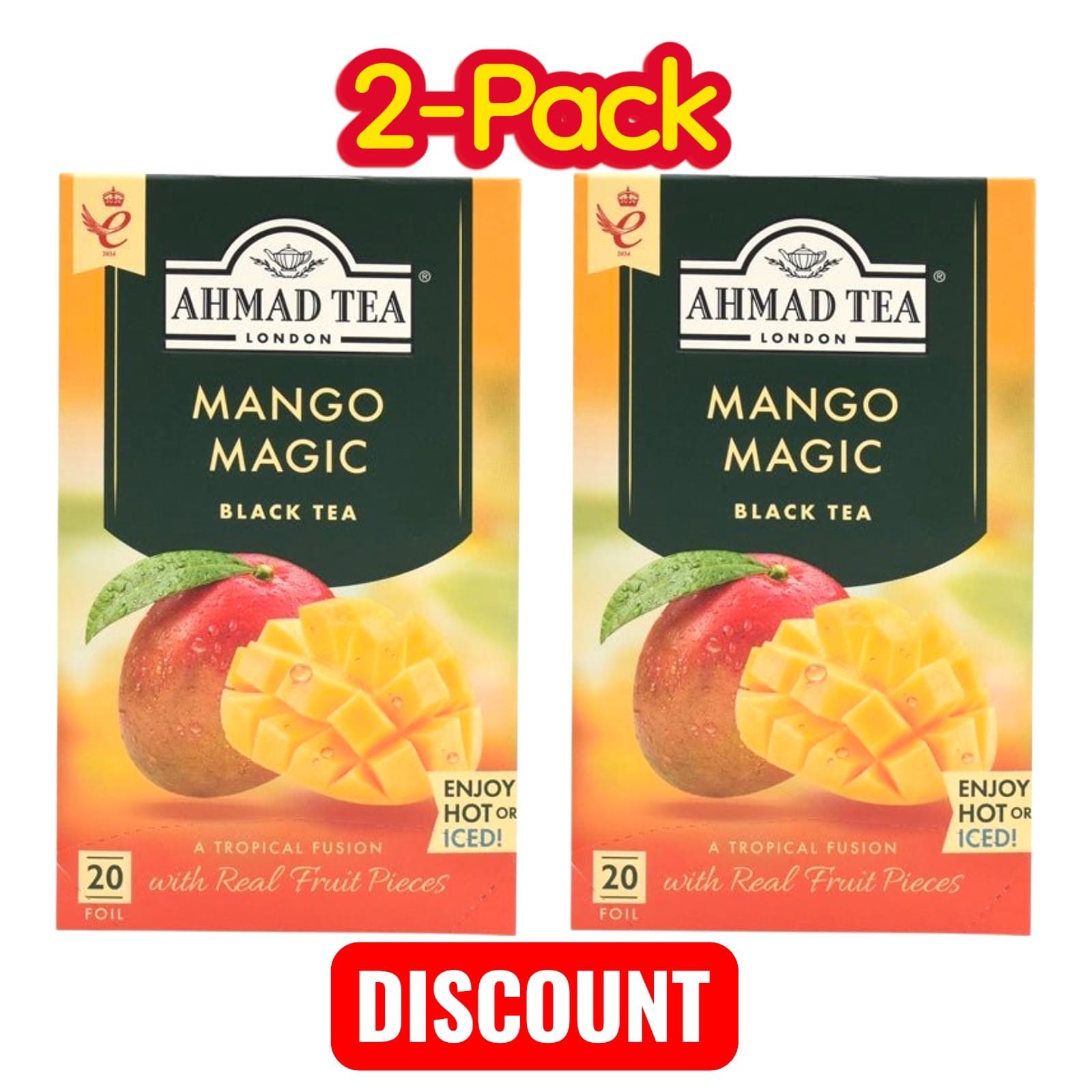 Ahmed Tea Mango Magic Tea 2 Pack