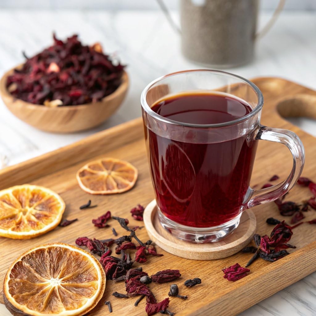 Organic Hibiscus Herbal Tea, 40 Count, Eco-Conscious Tea Bags, Caffeine Free