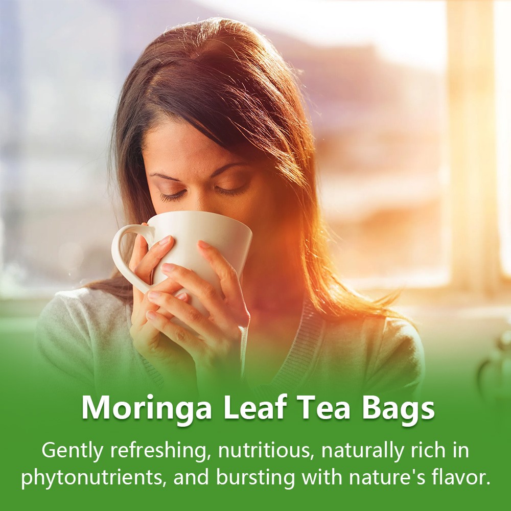 50 Organic Moringa Oleifera Tea Bags For Best Absorption