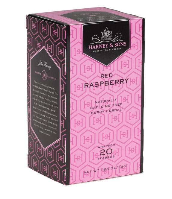 HARNEY RED RASPBERRY Tea 20 ct tea bags boxed