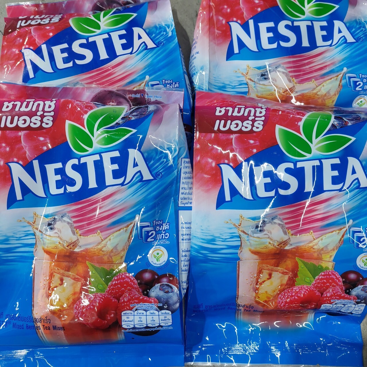 2x NESTEA Nestle Instant Mixed Berries High Vitamin C Tea Hot Iced HALAL THAI