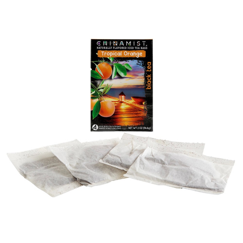 China Mist Tropical Orange Iced Tea Bags, 4-Count Box