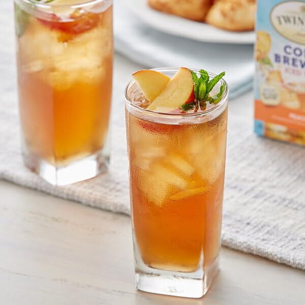 Twinings Cold Brew Peach Tea 40 Individually Sealed Bags Iced Tea Pack of 2