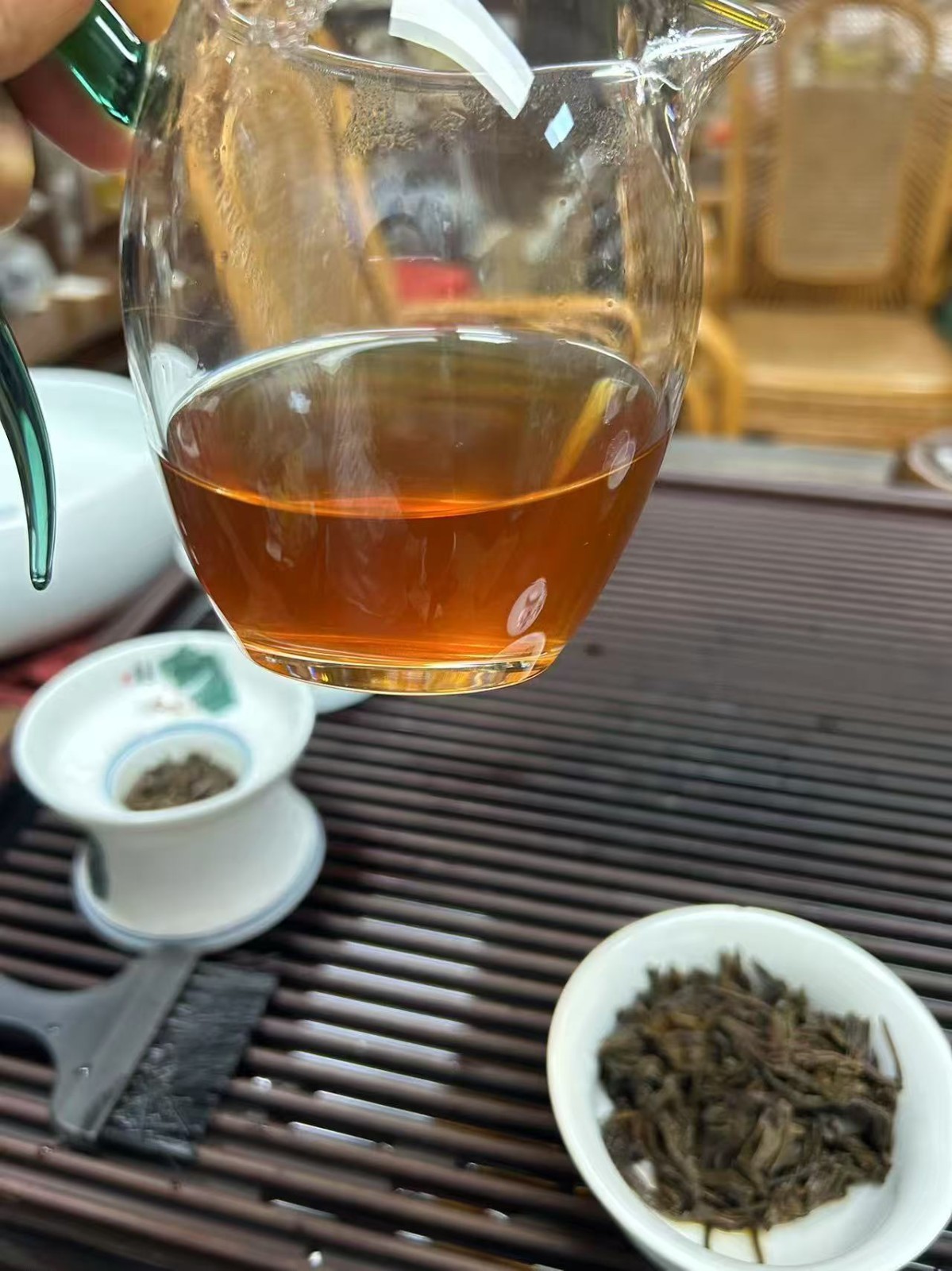 1990s Lao Ban Zhang Raw Pu-erh Tea Brick 250g – Aged Sheng Pu’er, Deep Red Liquo