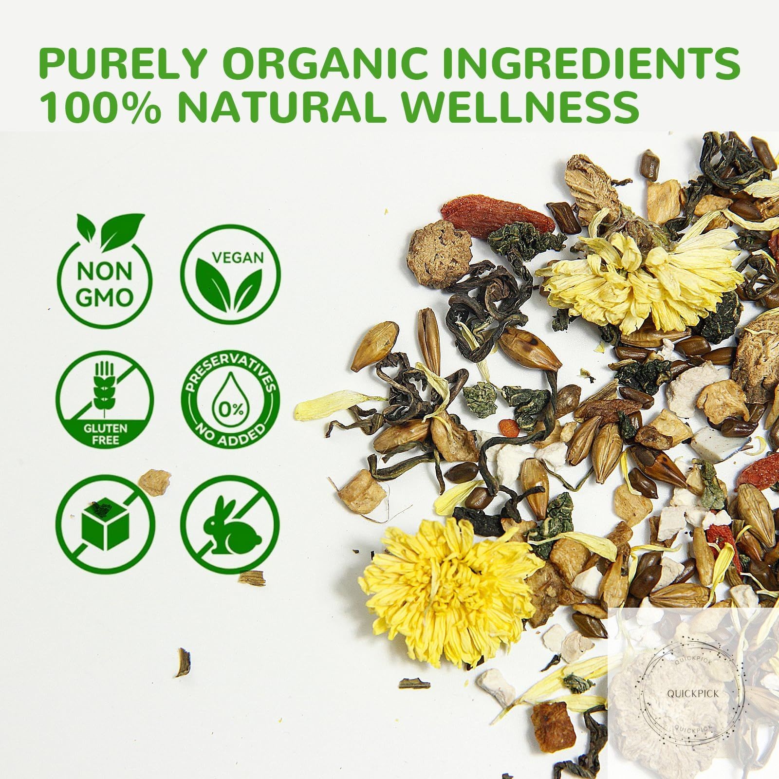 Chicory Gardenia Tea for Blood Sugar Support & Healthy Digestion | 30 Bags of