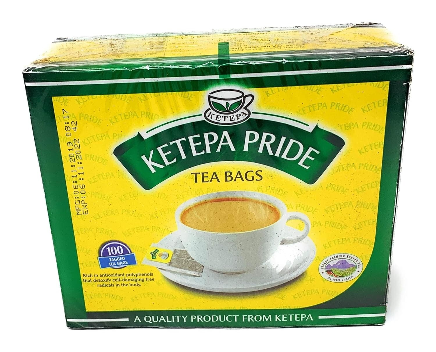 Refreshing 200g Kenyan Black Tea Pack with 100 Tagged Tea Bags – No Pesticides