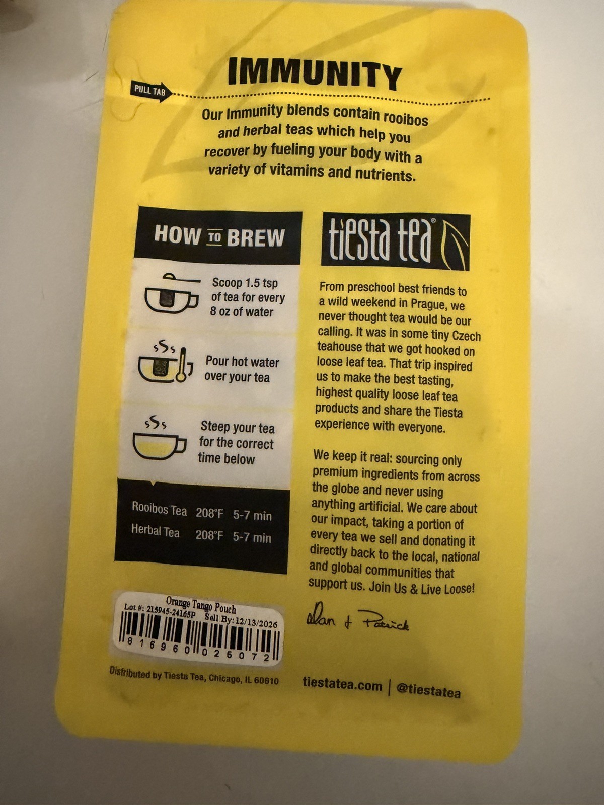 Tiesta Tea Thirteen 2.5 oz Bags (Brews 20-25 cups) Assorted Flavors