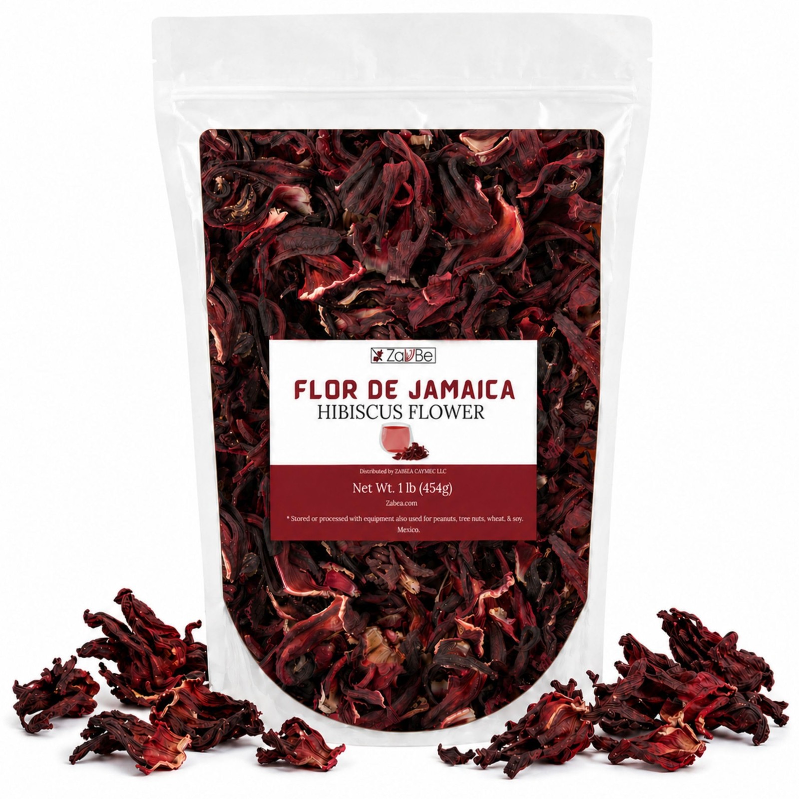 Hibiscus Tea 1lb Dried Hibiscus Flower (16oz) perfect for Hibiscus Tea loose lea