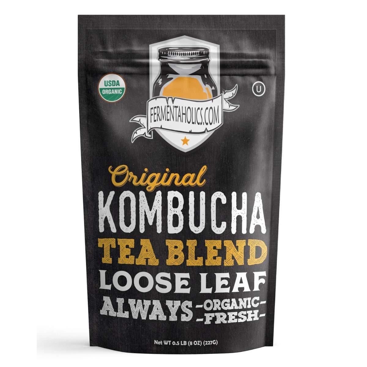 USDA Certified Organic Kombucha Tea Blend 8 oz | Makes 22 Gallons | Kosher Ce…