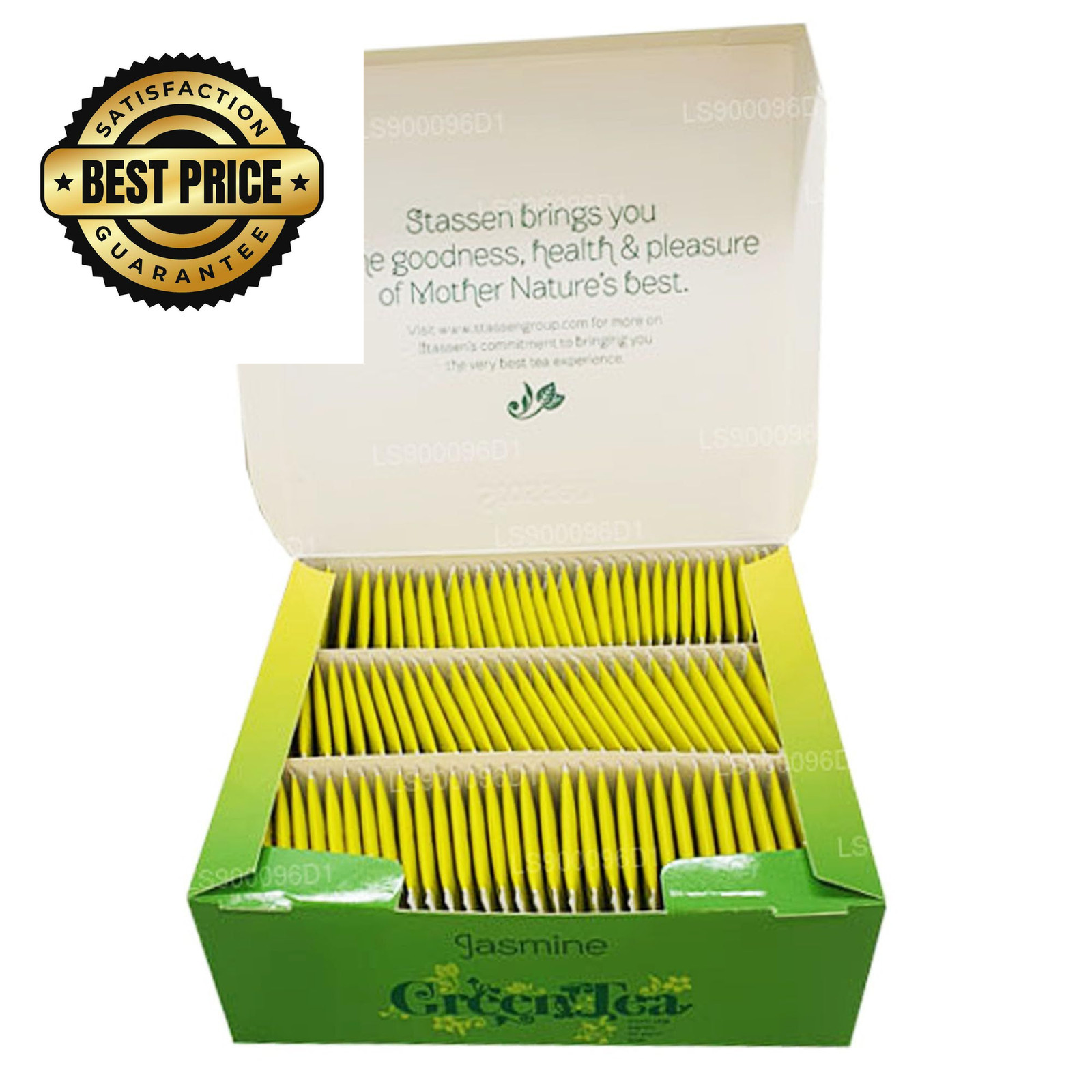 Stassen Pure Jasmine Green Tea, 100 Tea Bags 100 Count (Pack of 1)
