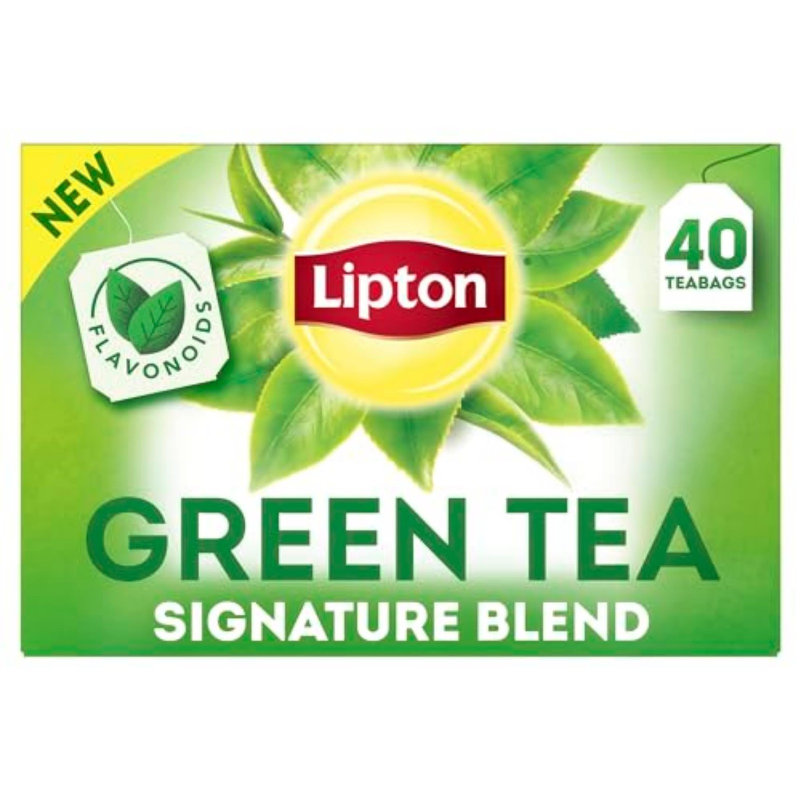 Lipton Signature Blend Green Tea Bags, Unsweetened Teabags for 40 Bags