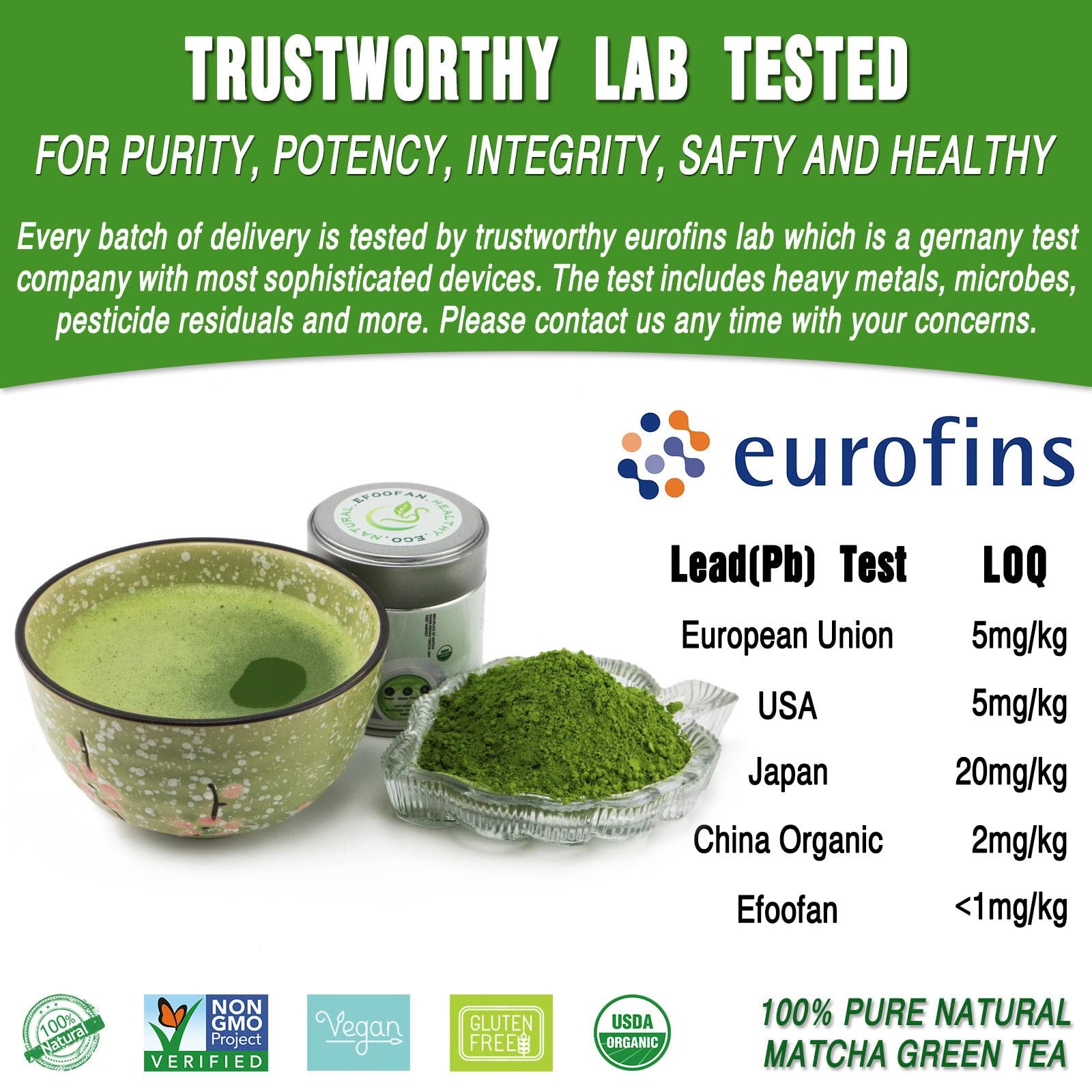 USDA & COR Certified Organic Ceremonial Grade Matcha Powder – First Harvest S…