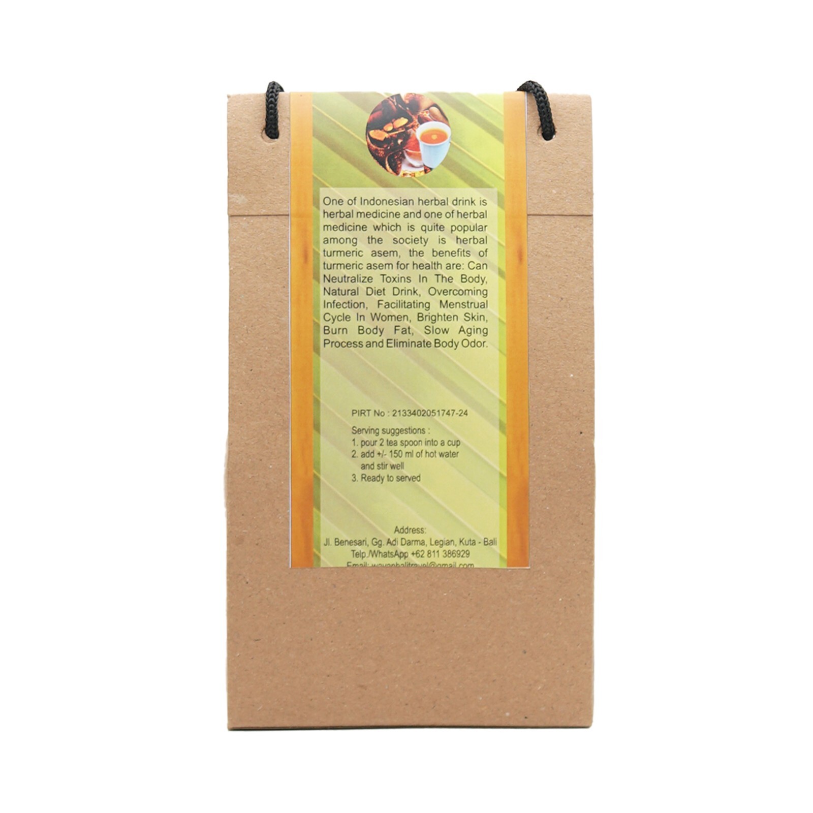 Turmeric Tamarind Tea 100 gr. Organic, Natural &Herbal Sugar-Free Instant Tea