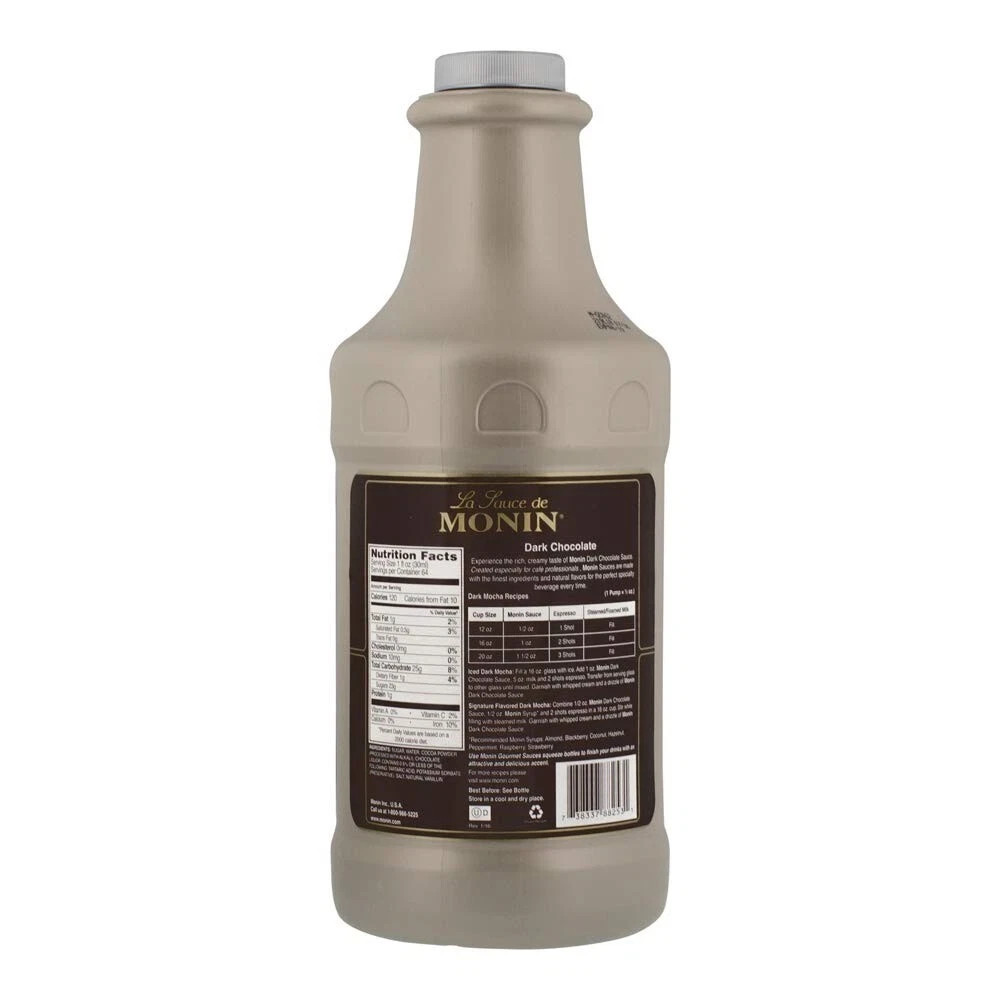 Monin Dark Chocolate Sauce (64oz), H-Chocolate-..,