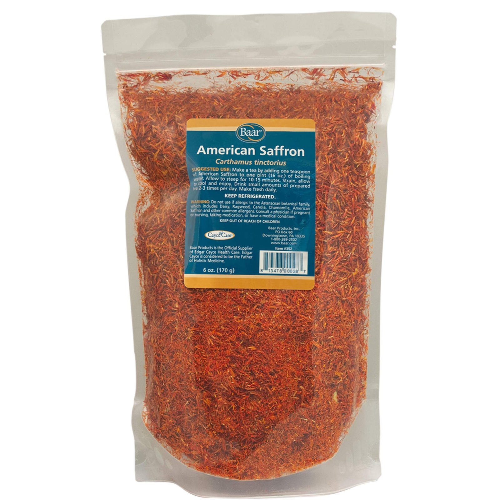 6 Ounce American Saffron Herbal Tea Digestive Aid Psoriasis Relief Tea