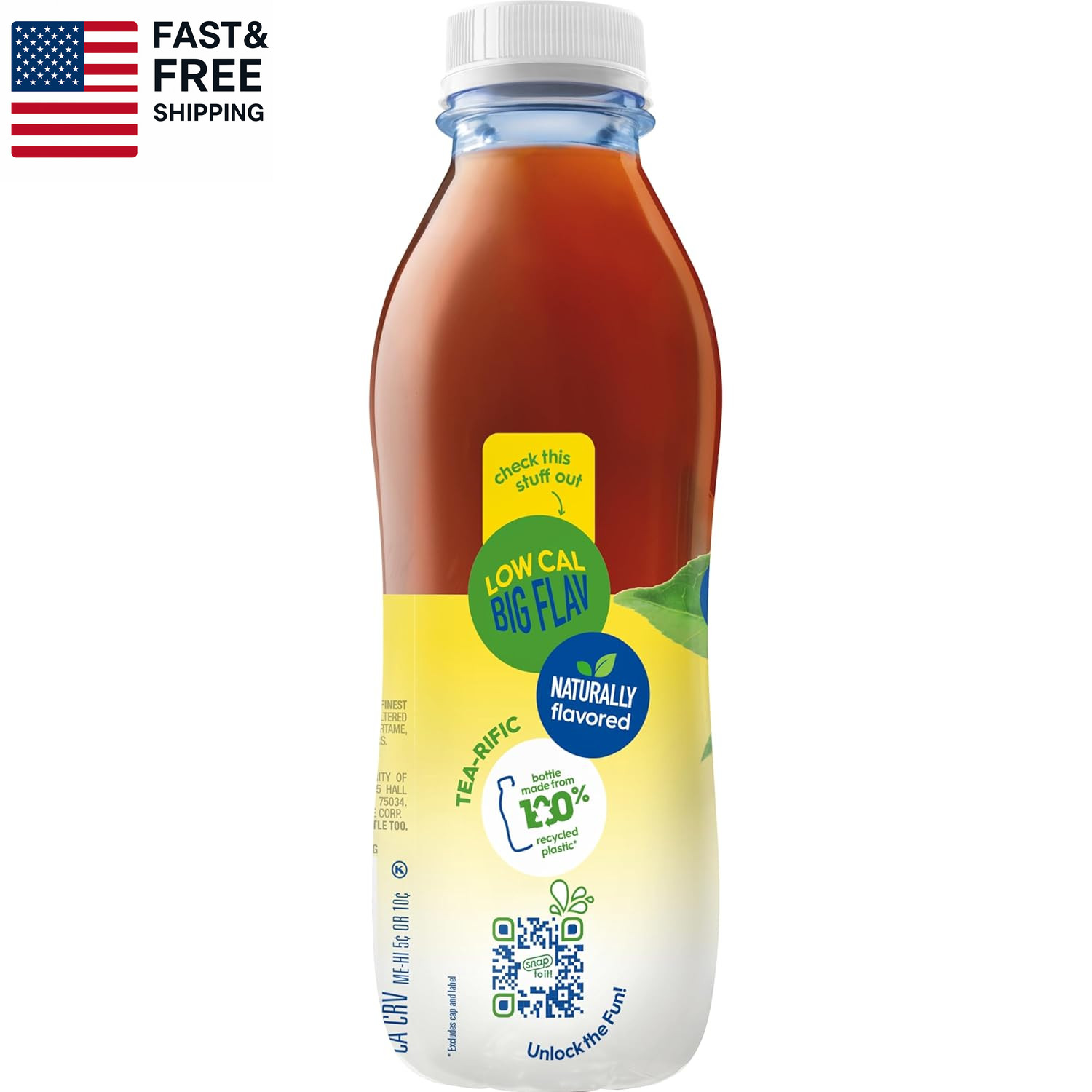 Zero Sugar Lemon Iced Tea, 16 Fl Oz, Pack of 12