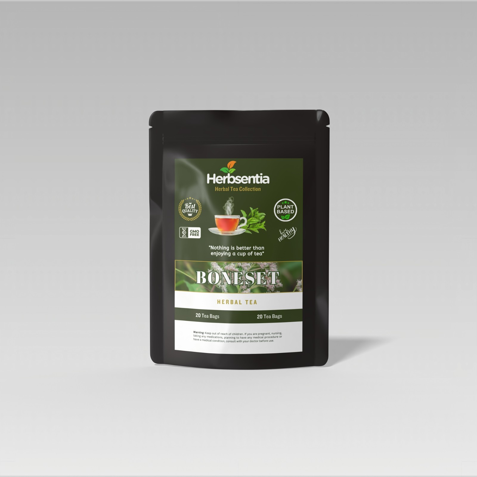 Boneset Herb Tea | 20 Tea Bags | Caffeine Free Herbal Tea