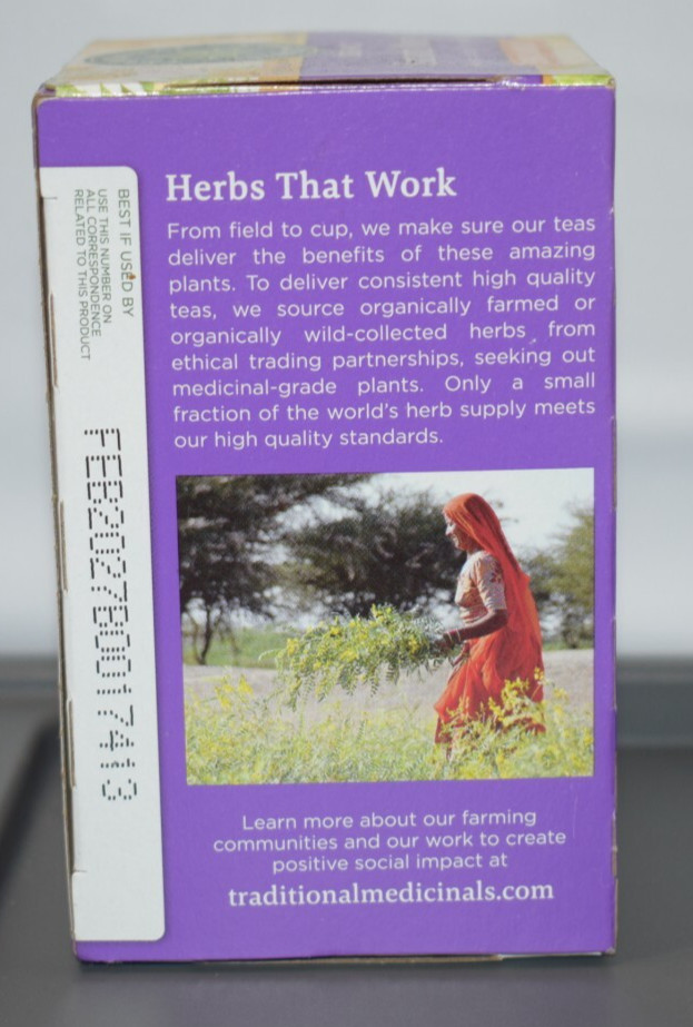 Organic Smooth Move Senna Chamomile Stimulant Laxative Caffeine-Free 16 TEA Bags