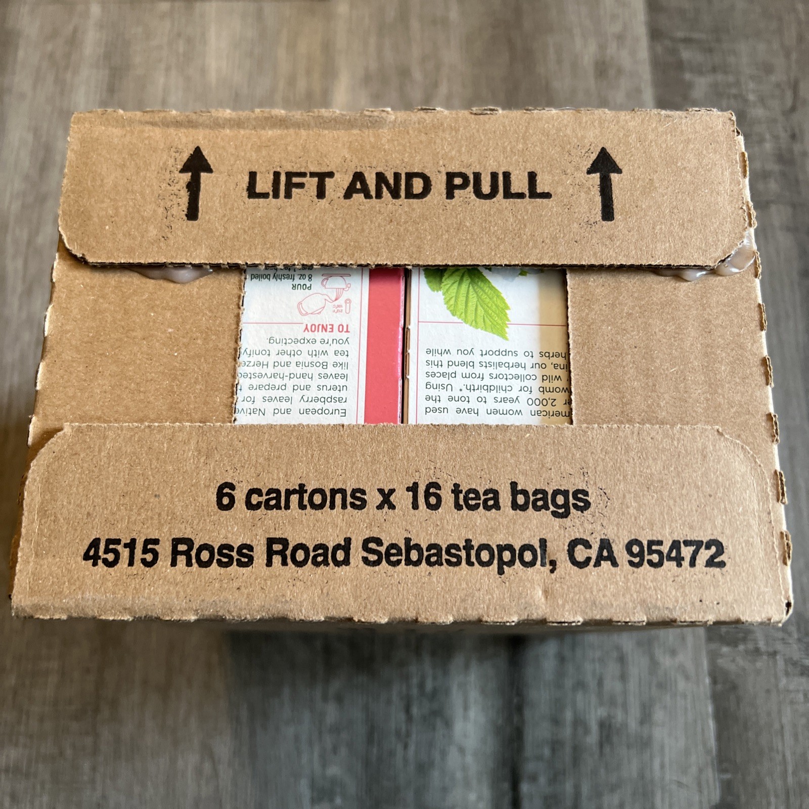 Organic Pregnancy® Tea, Raspberry Leaf, Caffeine Free, 96 Wrapped Tea Bags, 0.99