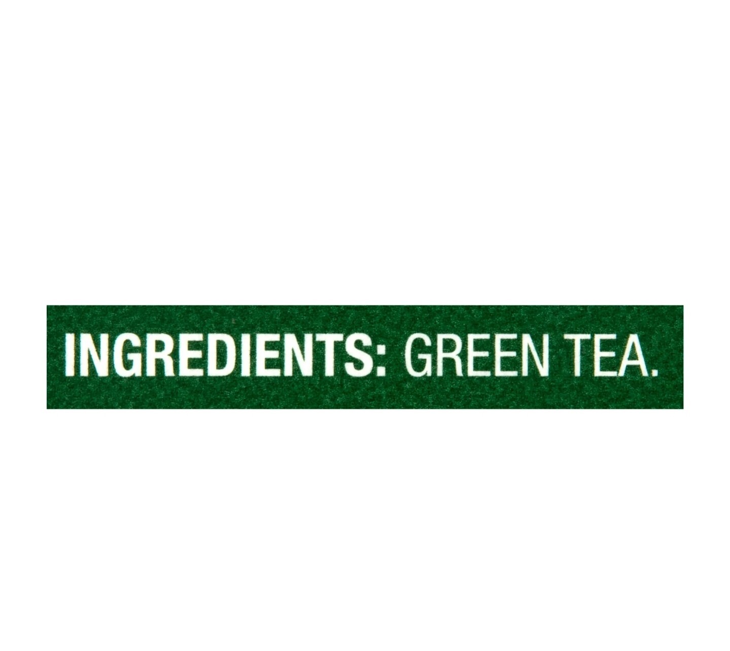 Green Tea Bags, Great Value, 2.5 oz, 40 Count, New