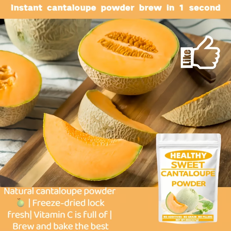 Vegan Natural Cantaloupe Powder Freeze-dried to Lock Freshness Full Of Vitamin C