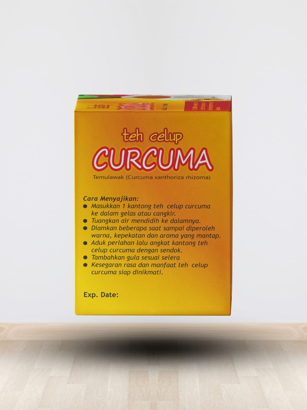 3x Curcuma Temulawak Herbal Tea Bags 20x2g bundle 120g net 180g aroma ritual