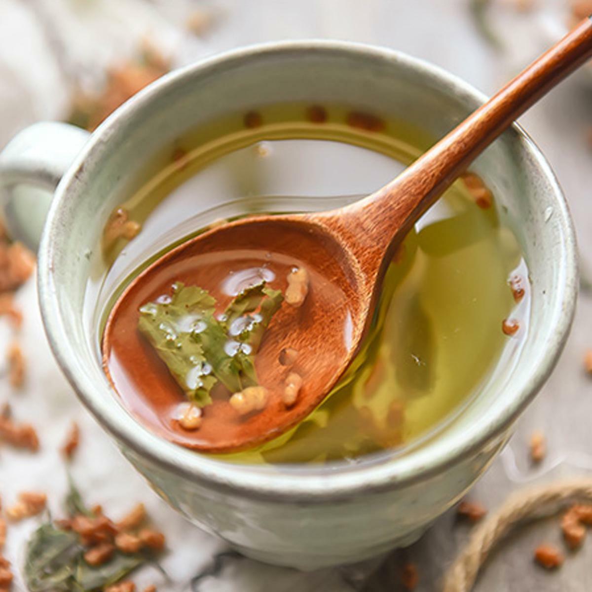 Premium Genmaicha Brown Rice Green Tea Natural Herbal for Beauty Health