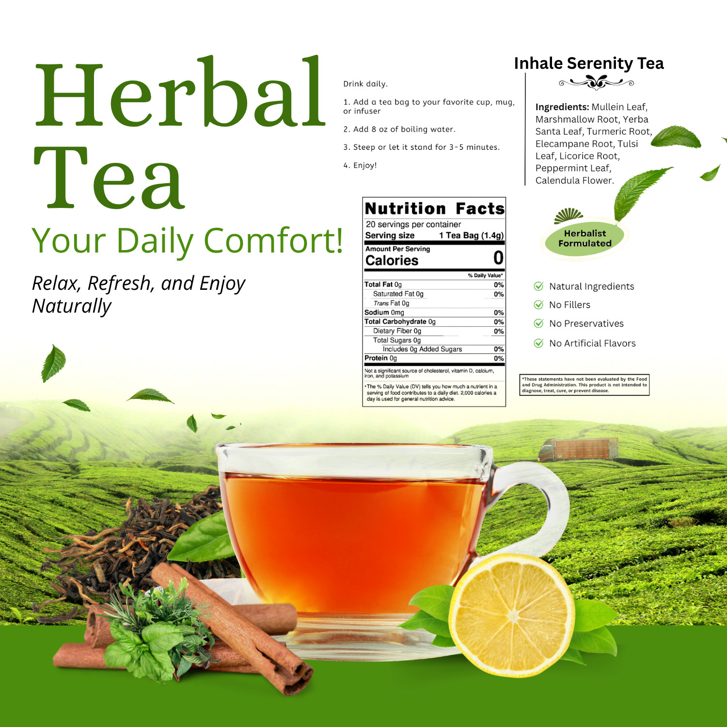 Inhale Serenity Tea