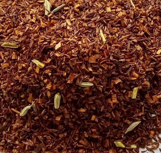 Rooibos Root Beer Float Tea Organic loose leaf tea bags healthy dessert in a cup