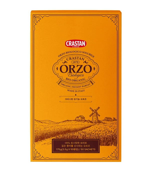 [Crastan] Organic Orzo Barley Tea 50 Sticks Caffeine Free Coffee Substitute