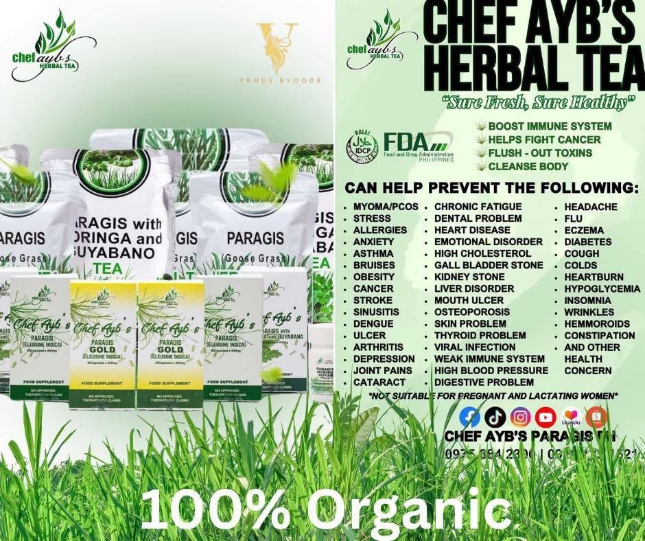 Chef Aybs Paragis Tea with Moringa and Guyabano Chef Ayb’s (20 Tea bags)