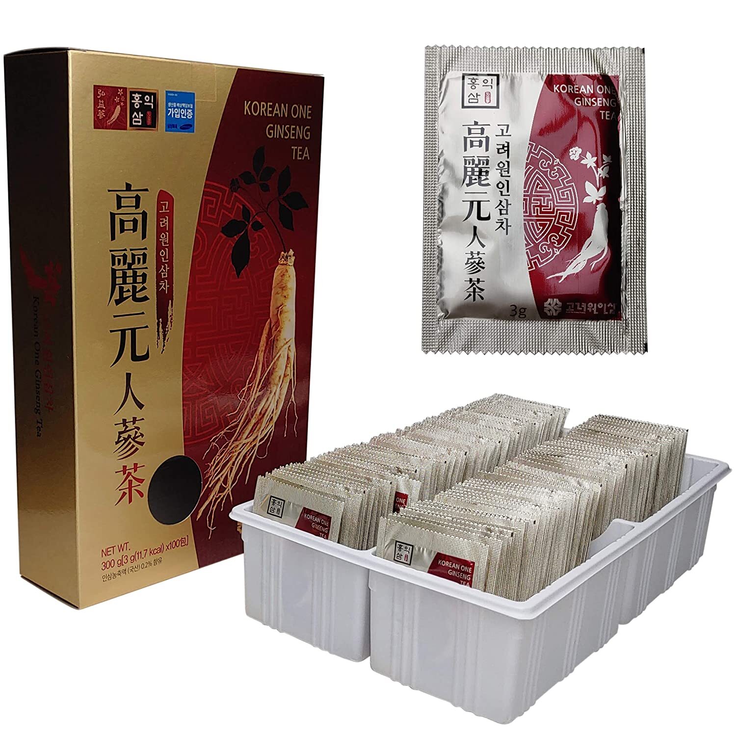 Korean Ginseng Tea (50 / 100 ea bags upon select, Free Shipping)