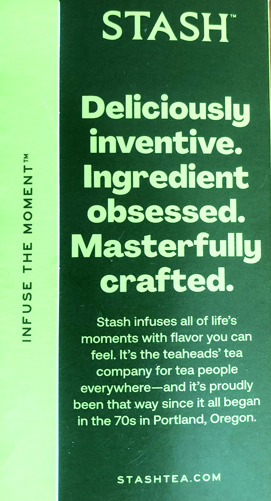STASH MOROCCAN MINT GREEN TEA 20 tea bags exp 4/2028