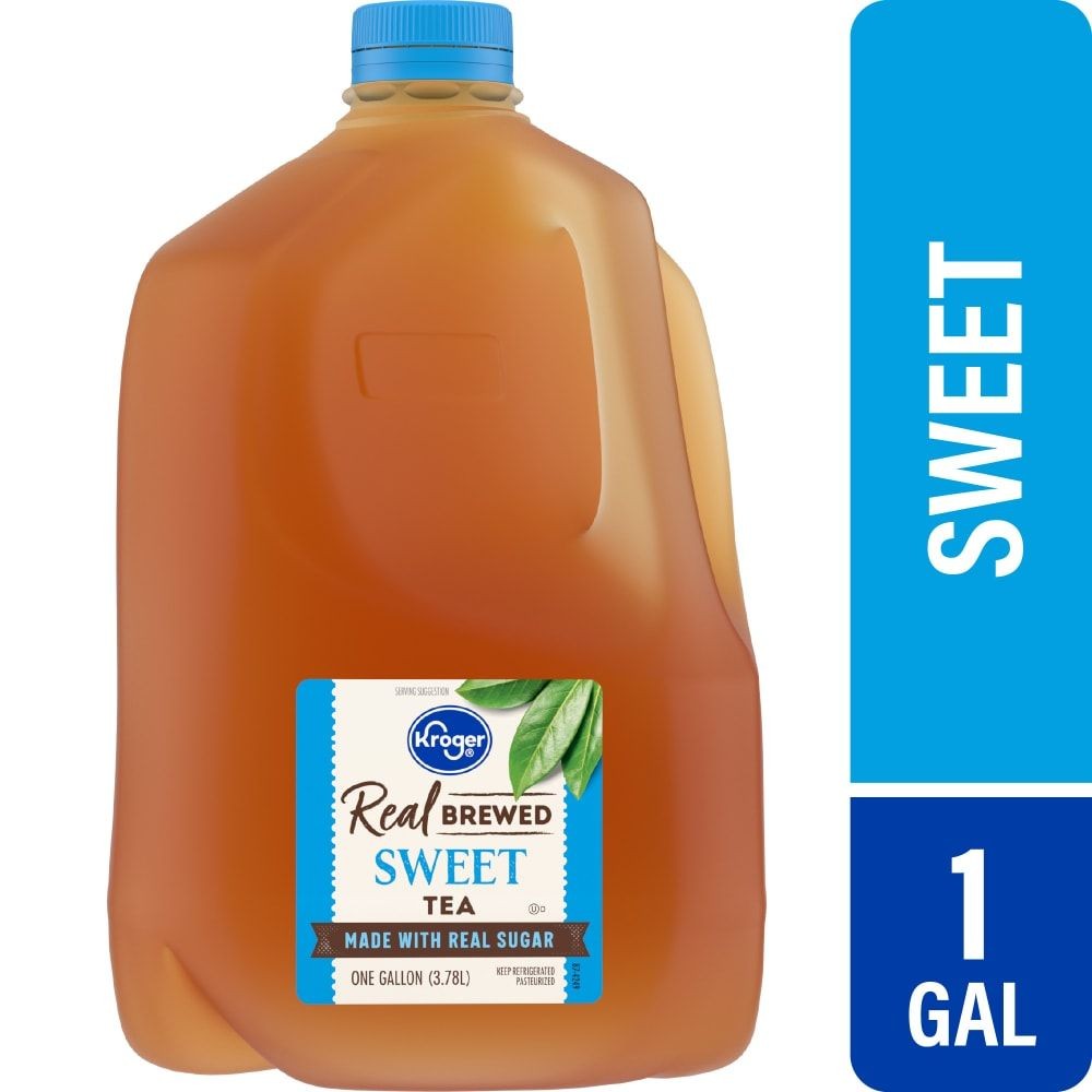 Kroger Real Brewed Caffeinated Sweet Iced Tea Gallon 1 gal – Pack of 3