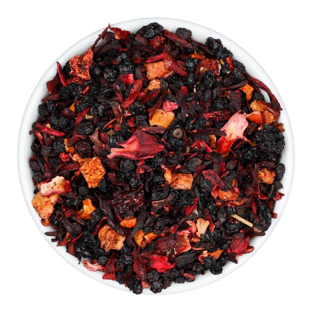Strawberry Fields Hibiscus Fruit Tea – Herbal Loose Leaf Tisane – Fusion Teas