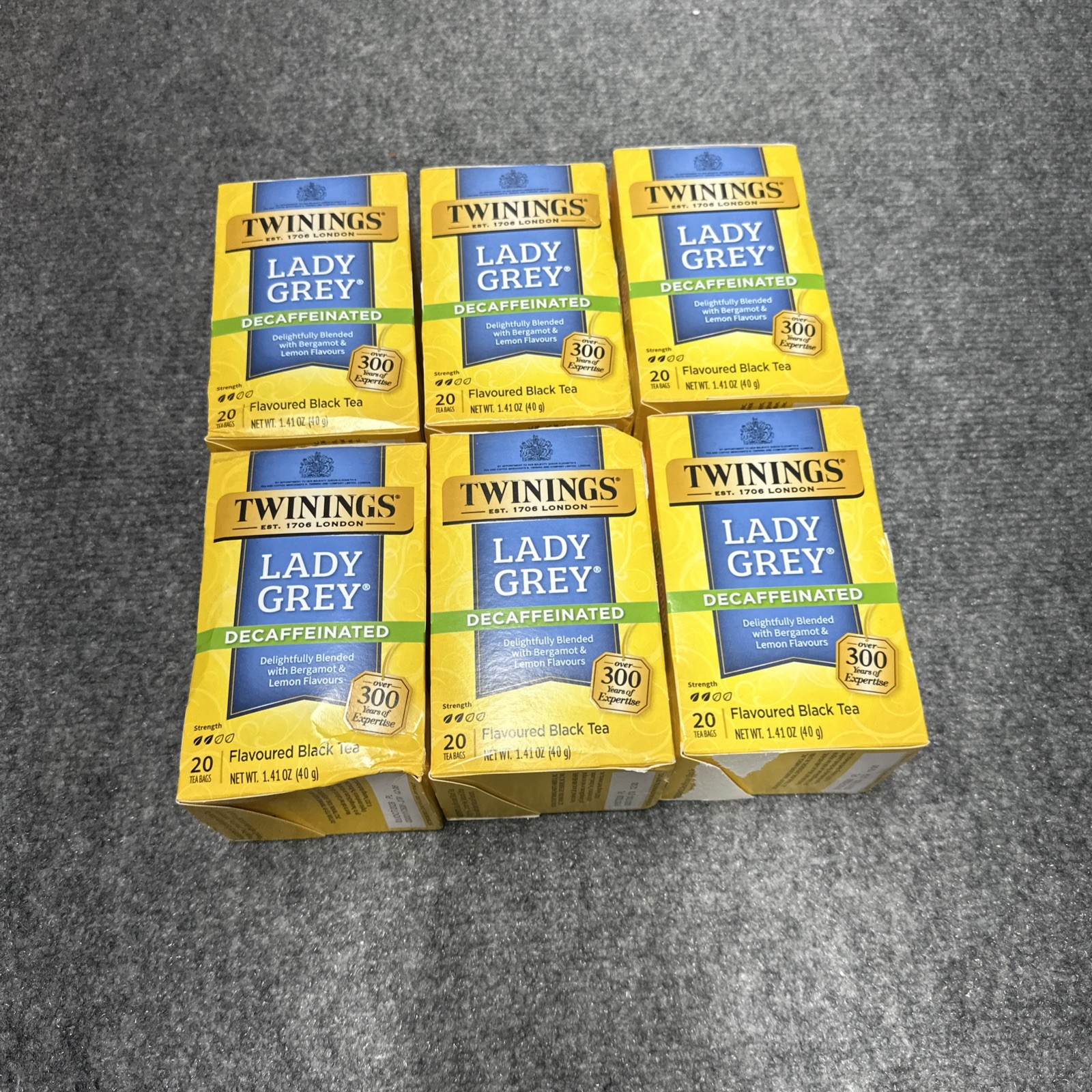 Black Tea Decaffeinated Lady Grey 20 Bags (Case of 6)