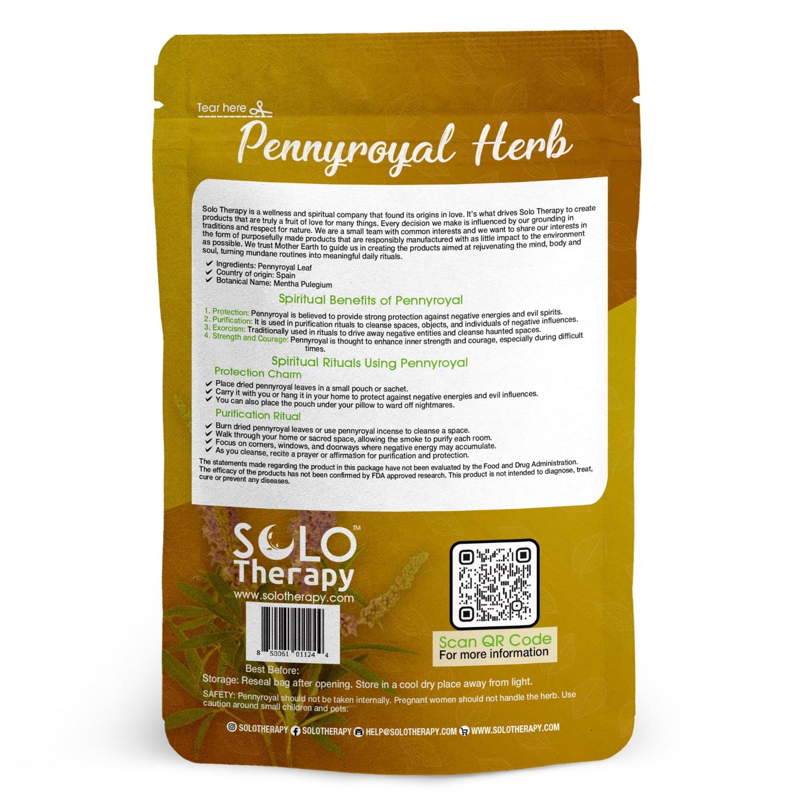 Pennyroyal Herb 28 Grams – Pennyroyal Herb Cut and Sifted – Pennyroyal Dried …